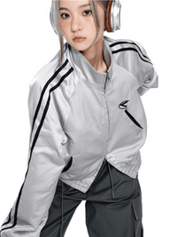 Thumbnail for NCTZ Two Stripe Zip Up Jacket