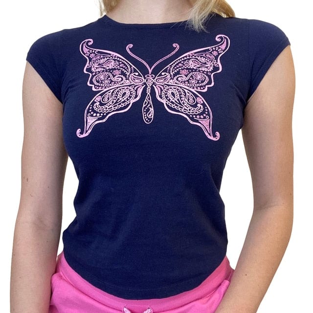 NCTZ Butterfly Pattern Top