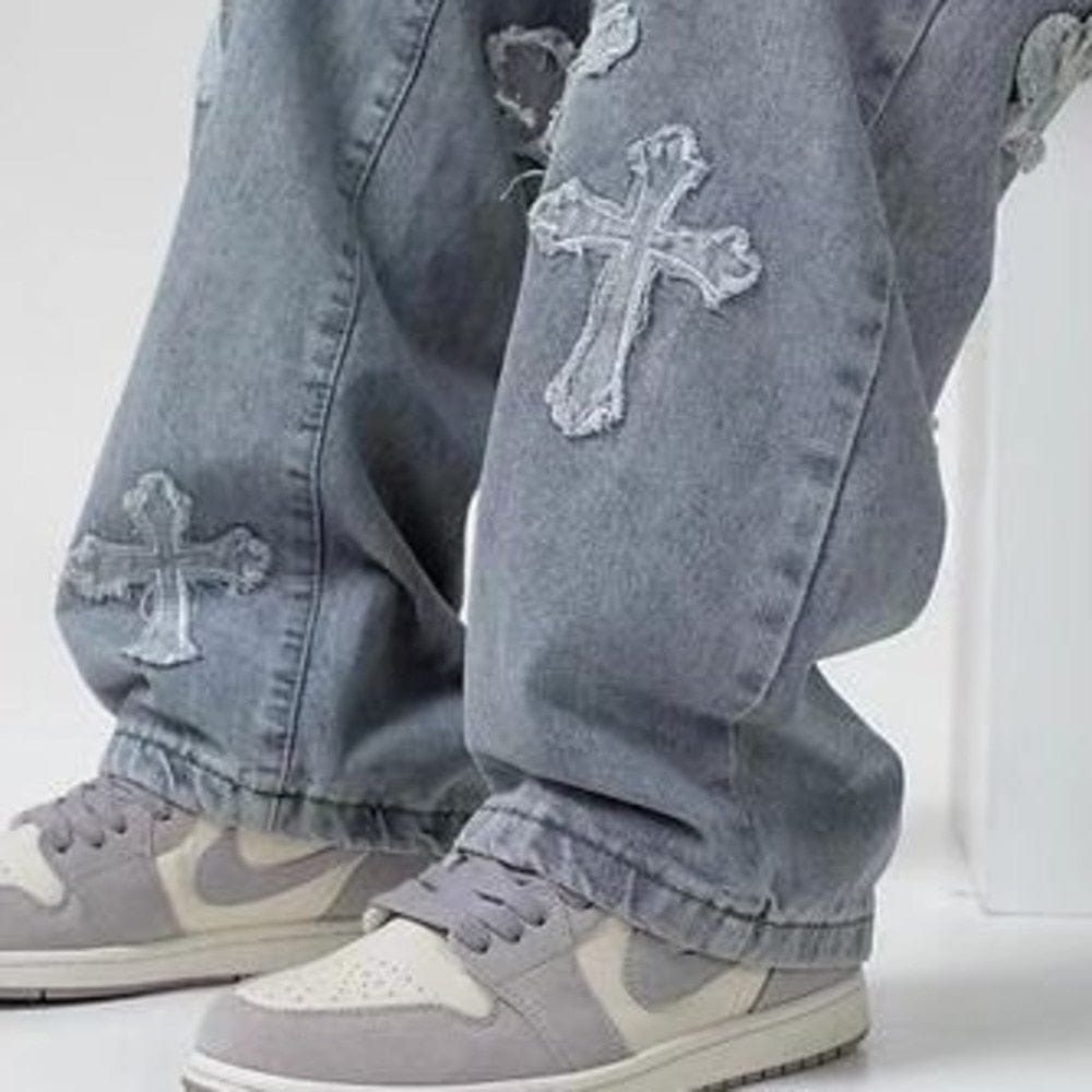 NCTZ - 66 Embroided Cross Jeans