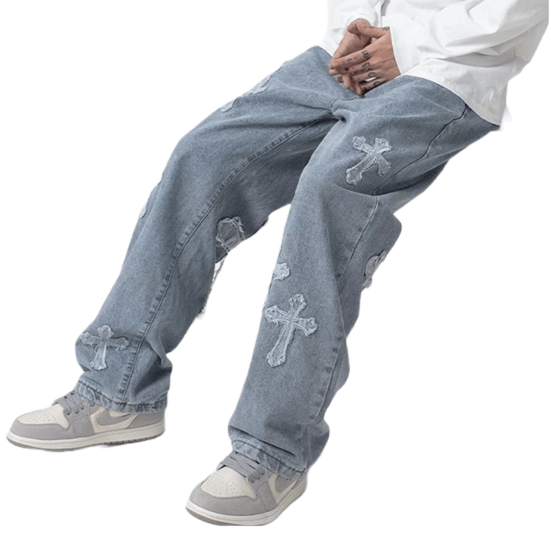 NCTZ - 66 Embroided Cross Jeans
