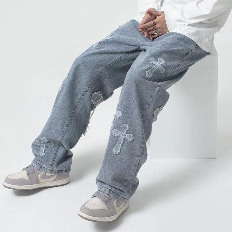 NCTZ - 66 Embroided Cross Jeans